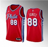 Men's Philadelphia 76ers #88 Kai Jones Red Statement Edition Stitched Jersey Dzhi,baseball caps,new era cap wholesale,wholesale hats